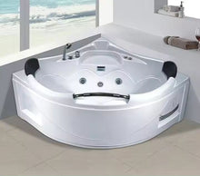 Charger l&#39;image dans la galerie, Nouveau Design baignoire avec oreiller à trois côtés jupe baignoires balnéo massage bain à remous spa extérieur piscine
